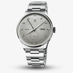 Oris Mens Artelier Complication White Dial Stainless Steel Bracelet Watch 01 782 7811 4051-07 8 20 20