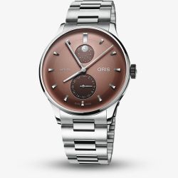 Oris Mens Artelier Complication Brown Dial Stainless Steel Bracelet Watch 01 782 7811 4056-07 8 20 20