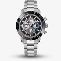 Zenith Mens Chronomaster Sport Black Bezel Bracelet Watch 03.3130.3600/01.M3130