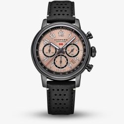 Chopard Mens Limited Edition Mille Miglia Classic Chronograph Black Leather Strap Watch 168619-3010