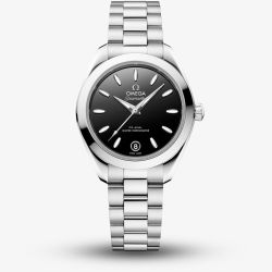 OMEGA Ladies Seamaster Aqua Terra 150m Black Dial Watch 220.10.30.20.01.001