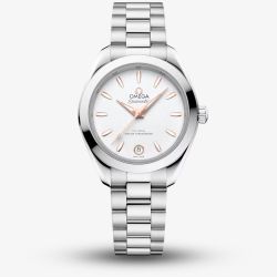 OMEGA Ladies Seamaster Aqua Terra 150m White Dial Watch 220.10.30.20.02.001