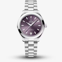 OMEGA Ladies Seamaster Aqua Terra 150m Purple Dial Watch 220.10.30.20.10.002