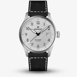 Bremont Mens Altitude 39 Date Silver Dial Watch ALT39-DT-SS-SI-L-S