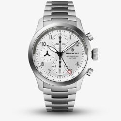 Bremont Mens Altitude Chronograph GMT Stainless Steel Bracelet Watch ALT42-CHR-G-SS-SI-B