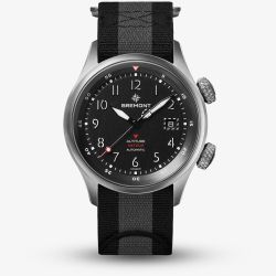 Bremont Mens Altitude MB Meteor Orange Barrel Black NATO Strap Watch ALT42-MT-TI-BKOR-N-S