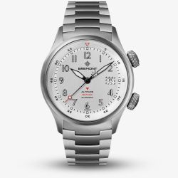 Bremont Mens Altitude MB Meteor Orange Barrel White Dial Watch ALT42-MT-TI-SIOR-B