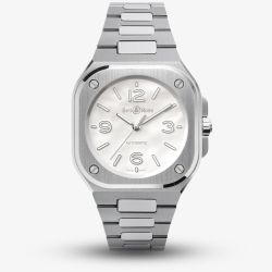 Bell & Ross Mens Mother Of Pearl Steel Watch BR05A-S-MP-ST/SST