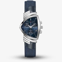 Hamilton Mens Ventura Blue Chronograph Watch H24432941
