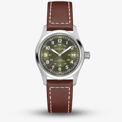 Hamilton  Unisex Khaki Field Green Dial Watch H70455560
