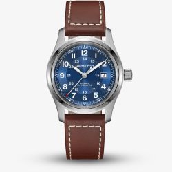 Hamilton Mens Khaki Field Blue Dial Watch H70605540