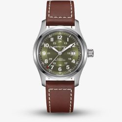 Hamilton Mens Khaki Field Green Dial Watch H70605560