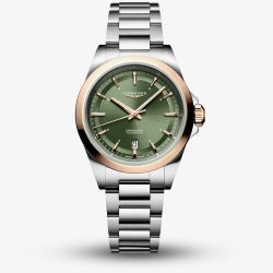 Longines Ladies Conquest 30mm Automatic Green Dial Watch L3.320.5.02.6