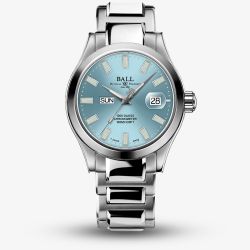 BALL Mens Limited Edition Engineer III Marvelight Chronometer Ice Blue Dial Watch NM9036C-S1C-IBE