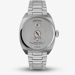 Bremont Mens Terra Nova Jumping Hour Stainless Steel Bracelet Watch TN38-JH-SS-CC-B
