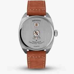 Bremont Mens Terra Nova Jumping Hour Leather Strap Watch TN38-JH-SS-CC-L-S