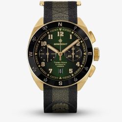 Bremont Mens Terra Nova Chronograph Bronze NATO Strap Watch TN42-CHR-BZ-GN-N-S