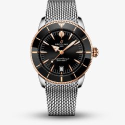Breitling Mens Superocean Heritage B31 Automatic 42mm Black & Rose Gold Watch UB3111241B1A1