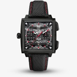 TAG Heuer Mens Monaco Evergraph Avant-Garde Horlogerie Black Fabric Strap Watch CEW5180.FT8122