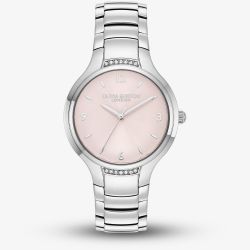 Olivia Burton Classic Lea Pink Dial Crystal Bracelet Watch 24000208