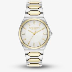 Olivia Burton Lustre Sports Luxe Two Tone Sunray Dial Watch 24000203