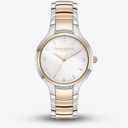 Olivia Burton Classic Lea Two Tone Crystal White Dial Watch 24000211
