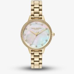 Olivia Burton Ladies Captivate Gold Plated Bracelet Watch 24000347