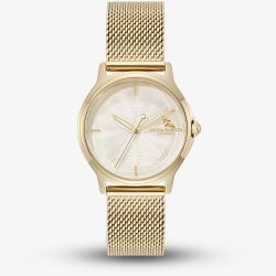 Olivia Burton Ladies Classic Bee Gold Plated Mesh Bracelet Watch 24000341
