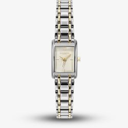 Olivia Burton Ladies Mini Grove Ivory Dial Two-Tone Stainless Steel Bracelet Watch 24000435