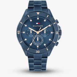 Tommy Hilfiger Mens Mellie Blue Dial Bracelet Watch 1782743