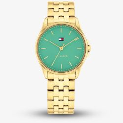 Tommy Hilfiger Ladies Jade Green Dial Watch 1782774