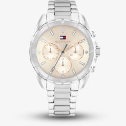 Tommy Hilfiger Ladies Mellie White Dial Chronograph Watch 1782782