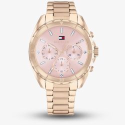 Tommy Hilfiger Ladies Mellie Rose Gold Chronograph Watch 1782784