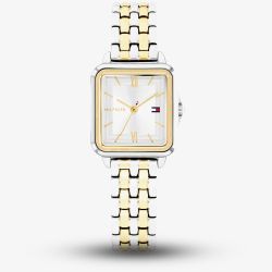 Tommy Hilfiger Ladies Mia Two Tone Square Dial Watch 1782861