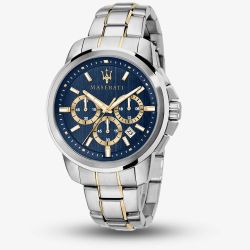 Maserati Successo Blue Dial Chronograph Watch R8873621016