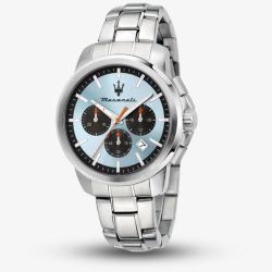 Maserati Mens Successo Blue Chronograph Watch MSR8873621044