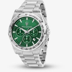 Maserati Mens Sorpasso Chronograph Grey Dial Bracelet Watch R8873624013