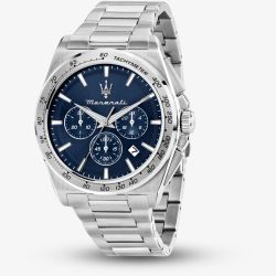 Maserati Mens Velocita Chonograph Blue Dial Bracelet Watch R8873652014