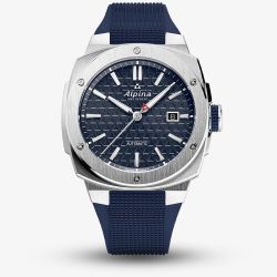 Alpina Mens Alpiner Extreme Automatic Navy Rubber Strap Watch AL-525N4AE6