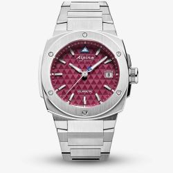 Alpina Mens Alpiner Extreme Solarmetre Red Dial Bracelet Watch AL-140BRG3AE6B