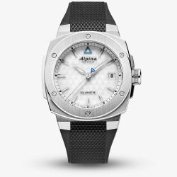 Alpina Mens Alpiner Extreme Solarmetre White Dial Rubber Strap Watch AL-140W3AE6