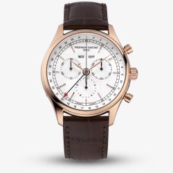 Frederique Constant Mens Classic Quartz Chronograph Triple Calendar Watch FC-296SW5B4