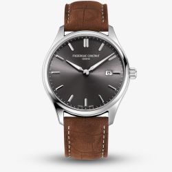 Frederique Constant Mens Classic Quartz Grey Dial Watch FC-220DGS5B6