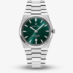Jacques du Manoir Mens Horizon Green Dial Bracelet Watch JWG03503