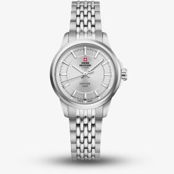  Swiss Military  Ladies Classic Silver Steel Watch SM34105.02