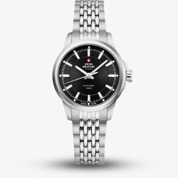  Swiss Military Ladies Classic Black Dial Watch SM34105.01