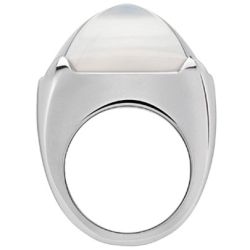 Baccarat Medics Silver Clear Crystal Ring 2602339