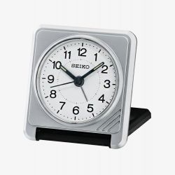 Seiko Clocks Silver Travel Beep Alarm Clock QHT015S