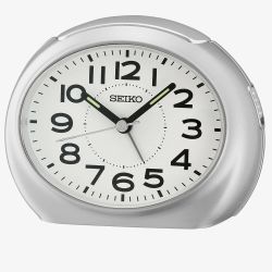 Seiko Clocks White Analogue Clock QHE193S