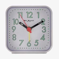  Hometime Standard White Square Alarm Clock 5154W